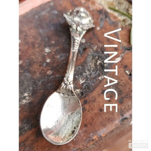Vintage sterling‎ spoon brooch